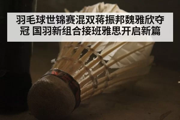 羽毛球世锦赛混双蒋振邦魏雅欣夺冠 国羽新组合接班雅思开启新篇